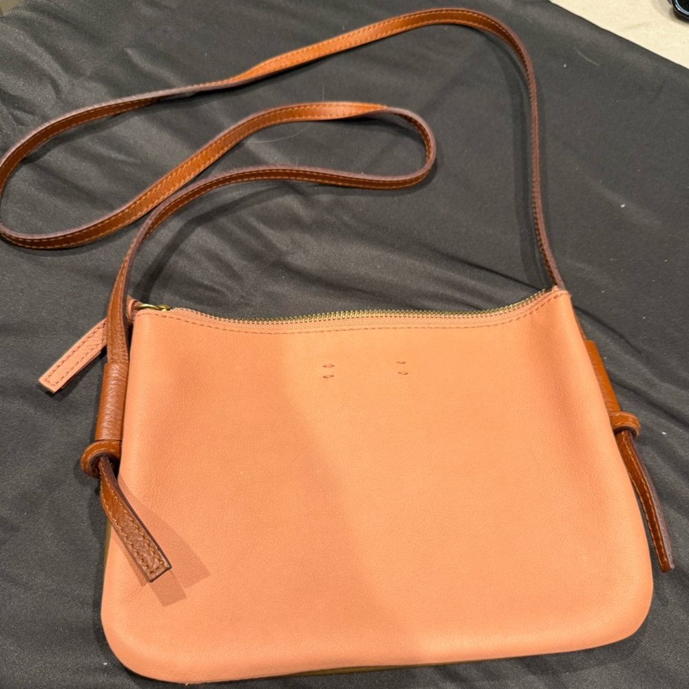Madewell The Knotted Crossbody Bag in Colorblock Weathered Olive Multi (Pink) - Picture 1 of 11